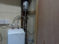 unvented cylinder install to replace instantaneous in line heater