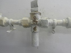 dicky pressure reducing valve on unvented cylinder, leaking