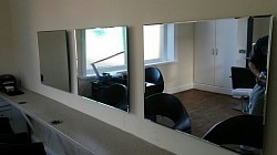 salon heated mirrors install hidden wiring