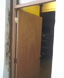 Install fire door and frame victoria mill
