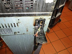 Dealing with burnt out connector on commercial chip fryer